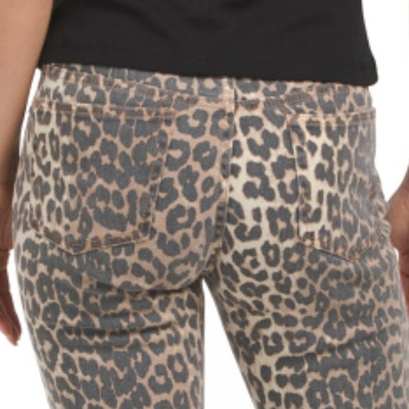 NEW OAT NEW YORK Animal Print Straight Leg Jeans for women 258  2M7 - Picture 4 of 6